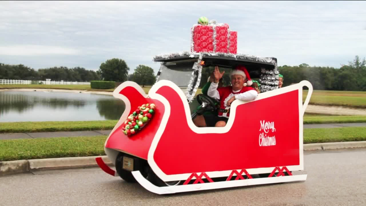 How to Decorate Electric Golf Cart for Your Christmas Celebration